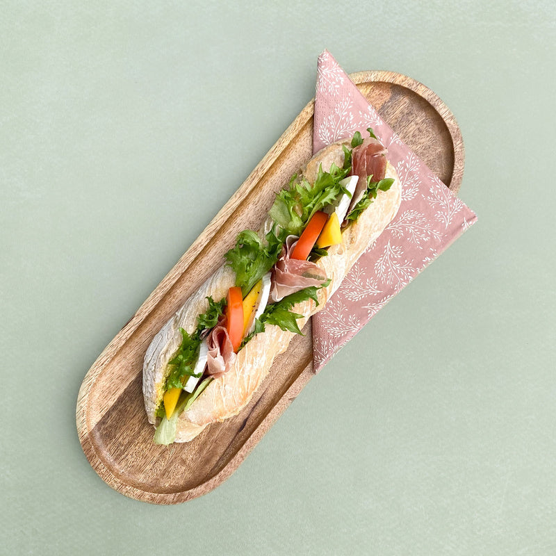 LØNSJ - Baguette med ulike varianter pålegg