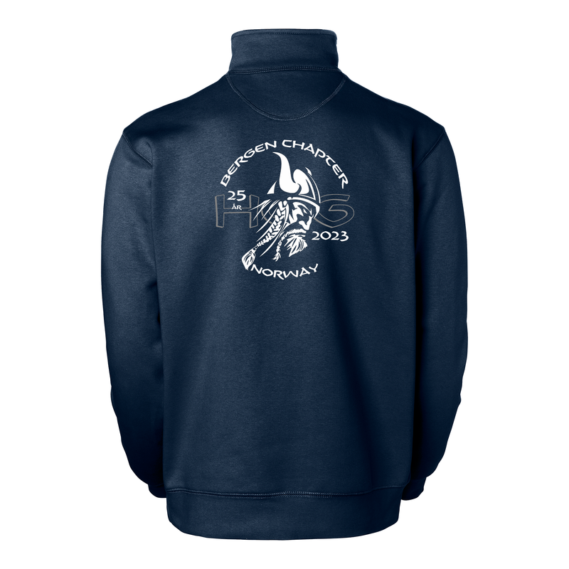 HOG Bergen Chapter genser halfzip UNI, modell SW 1000223, Navy