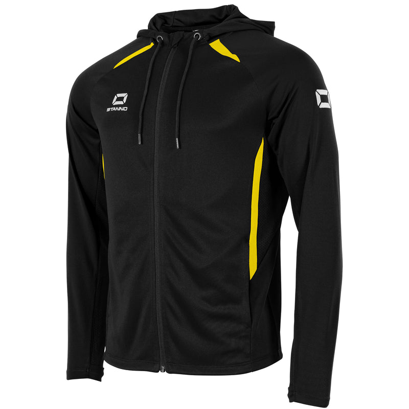 Stanno Stadio Fullzip Hoodie 408041-8400 svart/gul_Ramsøy IL