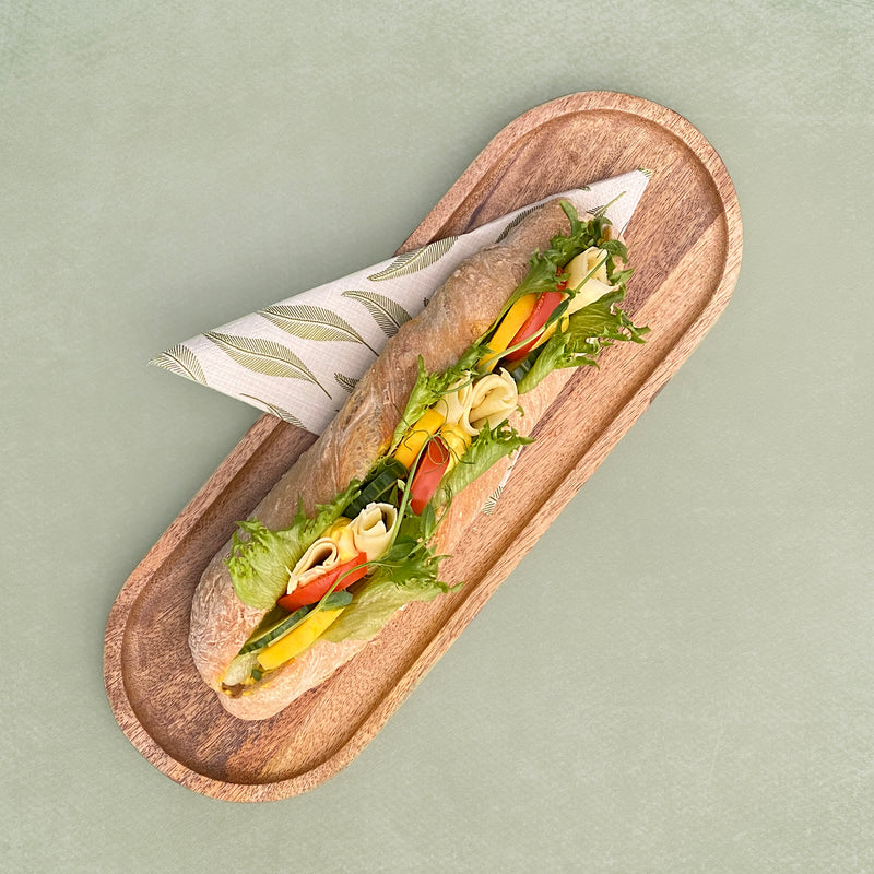 LØNSJ - Baguette med ulike varianter pålegg