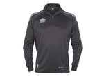MER ENN 55% RABATT - BARN - Umbro UX-1 Half Zip - svart med hvite striper