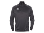MER ENN 55% RABATT - BARN - Umbro UX-1 Half Zip - svart med hvite striper