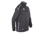 MER ENN 55% RABATT - BARN - Umbro UX-1 Half Zip - svart med hvite striper