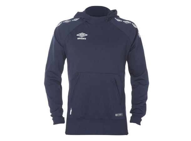 MER ENN 55% RABATT - VOKSEN_UMBRO UX-1 HOOD TOP MARINE MED HVITE DETALJER