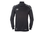 MER ENN 60% RABATT - VOKSEN - UMBRO UX-1 Light Tr Top Sort/Hvit