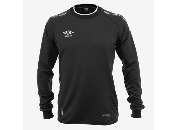 MER ENN 60% RABATT - VOKSEN - UMBRO UX-1 TRN SWEATER SVART MED HVITE DETALJER