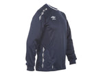MER ENN 60% RABATT .- VOKSEN_UMBRO UX-1 TRN SWEATER MARINE MED HVITE DETALJER