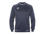 MER ENN 60% RABATT .- VOKSEN_UMBRO UX-1 TRN SWEATER MARINE MED HVITE DETALJER