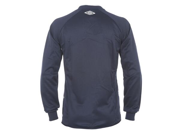 MER ENN 60% RABATT .- VOKSEN_UMBRO UX-1 TRN SWEATER MARINE MED HVITE DETALJER
