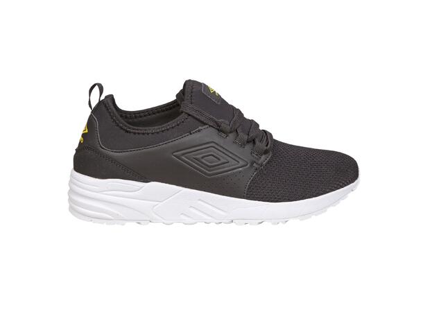 MER ENN 60% RABATT - Umbro Aspin II 40299U fritidsko HERRE sort med hvit såle