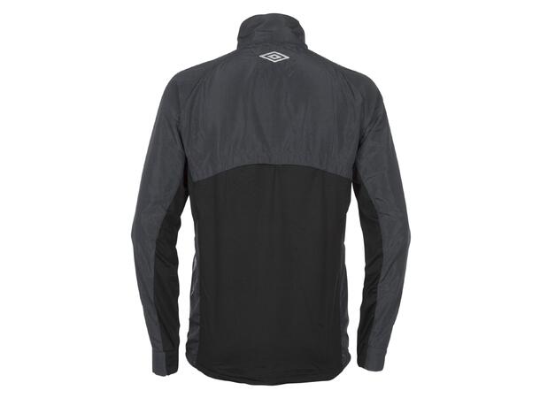 MER ENN 60% RABATT - VOKSEN - UMBRO UX-1 Trn Jacket Sort med hvite detaljer